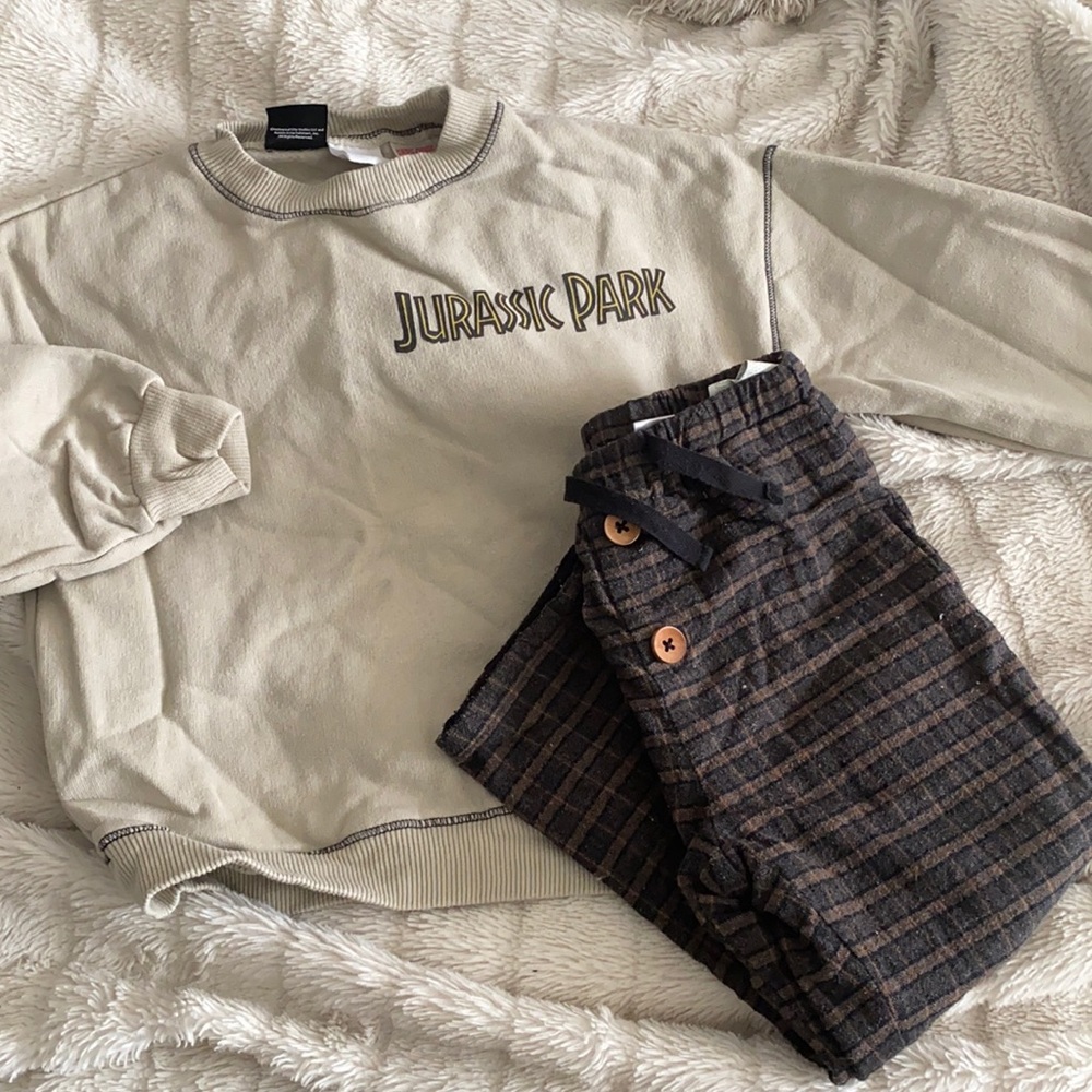 Jurassic park hoodie set